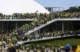 Atos antidemocráticos em Brasília. (Foto: Reprodução/ Agência Brasil)