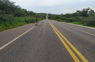 BR 135 em Cristino Castro (Foto: PRF)