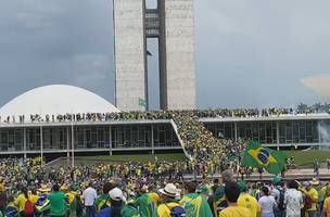 Invasão ao Congresso Nacional (Foto: TV Globo)