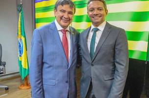 Jornalista Allisson Bacelar e ministro Wellington Dias (Foto: Reprodução/ Arquivo Pessoal)