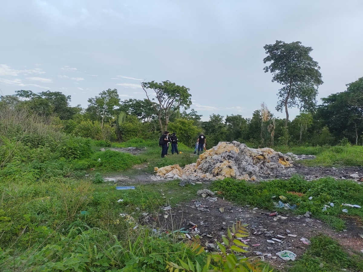 Local onde a ossada foi encontrada em Teresina