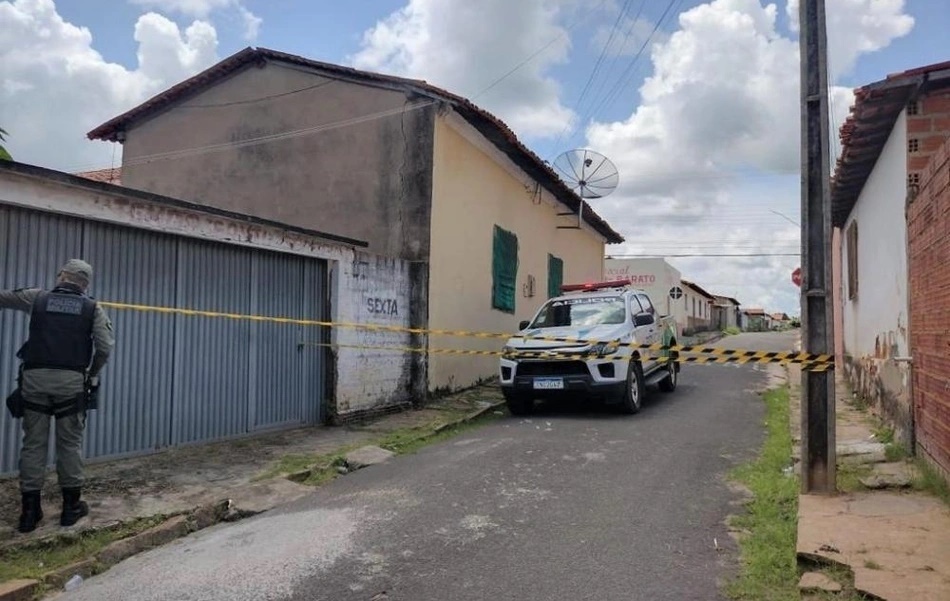 Local onde o homem morreu em São Pedro do Piauí