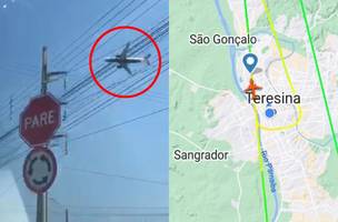 A manobra foi filmada por diversos moradores da capital. (Foto: Reprodução)