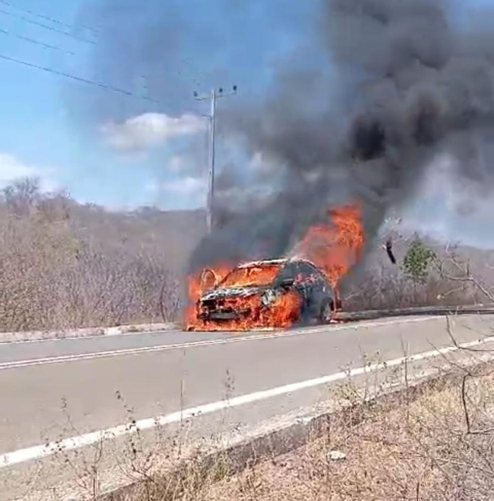 Incêndio em veículo na PI-447