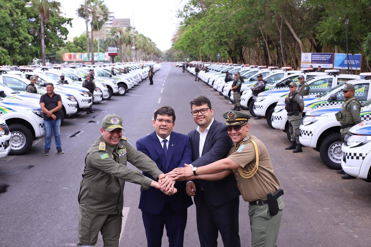 Piauí recebe 200 novas viaturas para reforçar a segurança.