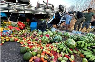 Três pessoas morrem em acidente após pneu de caminhão estourar no sul do Piauí. (Foto: Reprodução/ Ascom)
