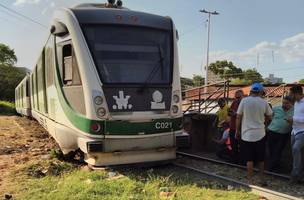 Metrô descarrila e assusta passageiros na zona Sul de Teresina. (Foto: Divulgação/ Ascom)