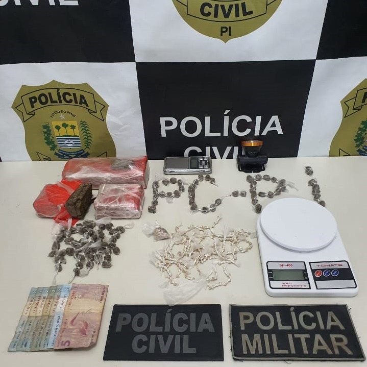 Todo material foi apreendido pela Polícia Civil do Piauí.