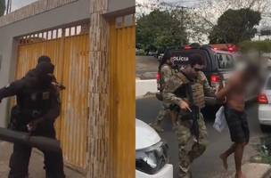 A operação prendeu quatro suspeitos por porte ilegal de armas e adulteração de veículo. (Foto: Reprodução/Redes Sociais)