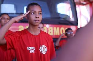 Bombeiro Mirim (Foto: Ascom)