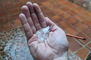 Chuva de granizo. (Foto: in)