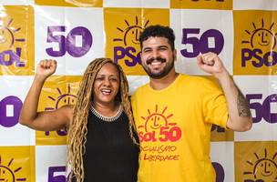 Cynthia Falcão, Presidente Estadual do PSOL e Victor Carvalho, Presidente Municipal de Teresina. (Foto: PSOL Piauí)