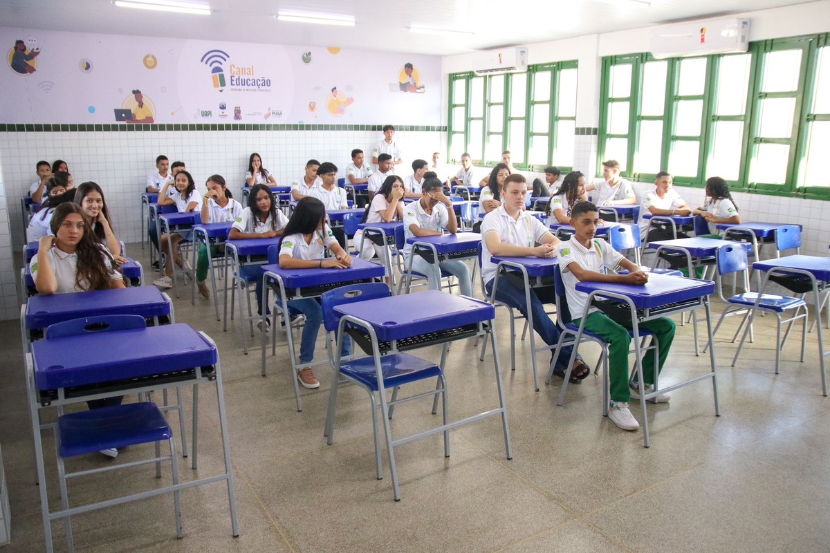 Escola da rede estadual do Piauí.