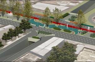 projeto da construção de um viaduto na Av. Miguel Rosa. (Foto: Reprodução/ Ascom)