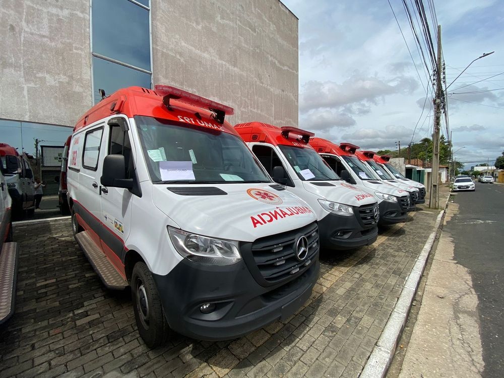 Sesapi recebe 11 novas ambulâncias do Ministério da Saúde para reforçar o SAMU.