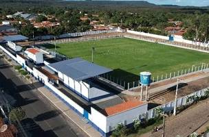 Estádio José Teixeira Santos, em Pedro II (Foto: Semcom Pedro II)