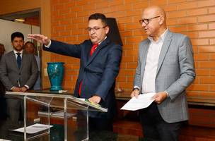 Hélio Rodrigues toma posse na Alepi (Foto: Reprodução/ Ascom)