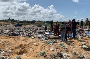 Lixão no litoral do Piauí (Foto: Reprodução/ Ascom)