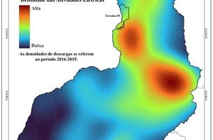 Defesa Civil desenvolve Mapa de Densidade de Raios. (Foto: Reprodução/ Ascom)