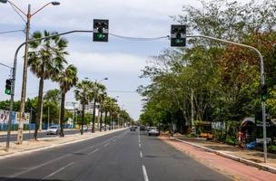 Avenida Marechal Castelo Branco, em Teresina. (Foto: Reprodução/ Ascom)