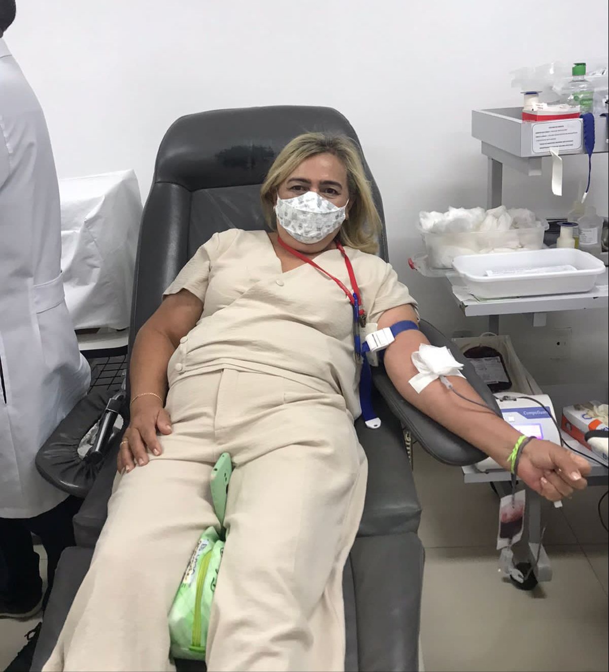 Dona Maria Deusa de Souza já fez 31 doações de sangue.