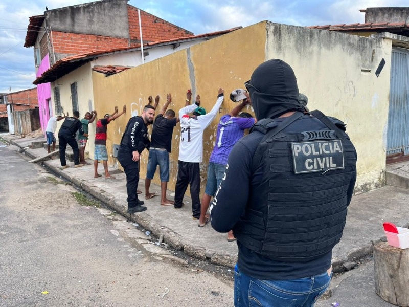 A Polícia Civil de Teresina realizou a prisão de nove indivíduos.