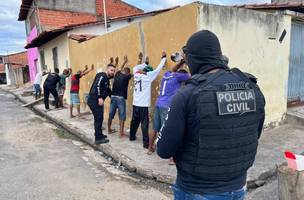 A Polícia Civil de Teresina realizou a prisão de nove indivíduos. (Foto: Reprodução/ Polícia Civil)