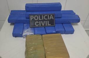 Homem é preso em fragrante com 13kg de drogas (Foto: Reprodução/Ascom)