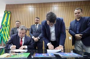 Termo de cooperação entre o TJ-PI e SSP-PI. (Foto: Reprodução/Ascom)