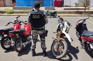 BPRone descobre esconderijo de motos roubadas em Teresina (Foto: Reprodução/Ascom)