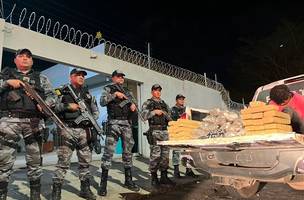 Maconha avaliada em R$ 80 mil é apreendida com jovem na Zona Leste de Teresina. (Foto: Reprodução/ SSP-PI)