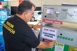 Procon interdita três postos de combustíveis por irregularidades. (Foto: Reprodução/ Ascom)