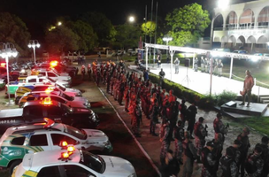 A operação contou com um contingente de 200 policiais. (Foto: Ascom/Segurança Piauí)