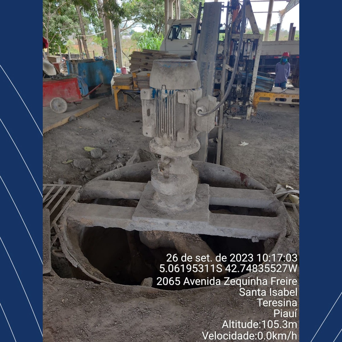 A vítima foi encaminhada em estado grave para o hospital.