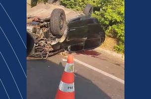 Homem morre após colisão entre carro e moto na BR-343 em Teresina. (Foto: Reprodução/ Internet)