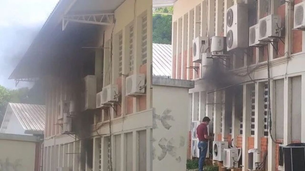 Incêndio em laboratório da Universidade Federal do Piauí (UFPI).