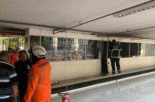 Princípio de incêndio atinge setor de protocolo da Sesapi. (Foto: Reprodução/ Ascom)