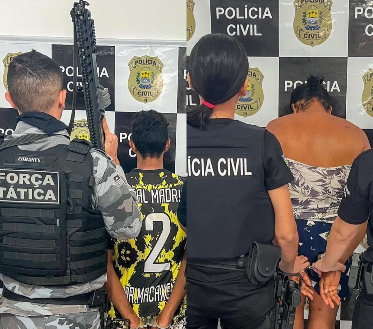 Duas pessoas são presas em operação contra o tráfico de drogas no Piauí.