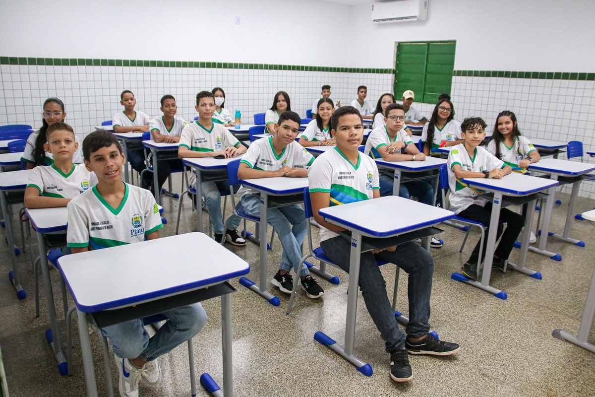 Estudantes da rede estadual de ensino do Piauí.