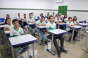 Estudantes da rede estadual de ensino do Piauí. (Foto: Reprodução/ Ascom)