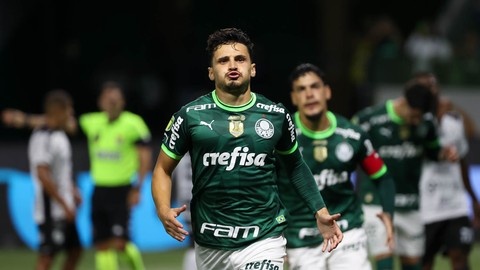 Gol de Raphael Veiga em Palmeiras x Inter de Limeira.