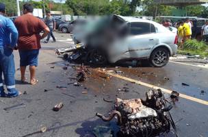 Homem morre em grave acidente envolvendo dois veículos na BR-343. (Foto: Divulgação/ Internet)