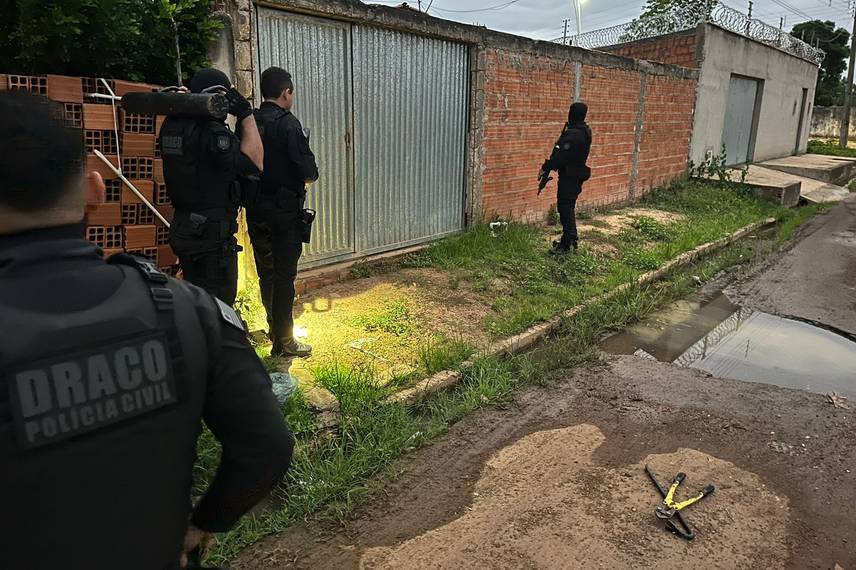 Polícia Civil deflagra operação contra facções criminosas em Teresina.