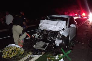 Acidente com carro funerário deixa dois motoristas feridos no interior do Piauí. (Foto: Reprodução/ Internet)