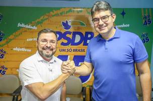 Presidente do PSDB, Luciano Nunes e Deputado Fábio Novo. (Foto: Reprodução/ Ascom)