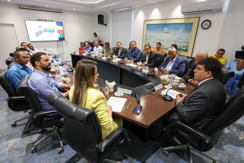 Reunião dos clubes piauienses com governador Rafael Fonteles.