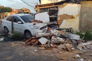 Acidente no no bairro Monte Castelo, zona Sul de Teresina. (Foto: Reprodução)