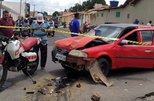 Colisão entre carro e moto deixa um morto no interior do Piauí. (Foto: Reprodução/ Portal P2)