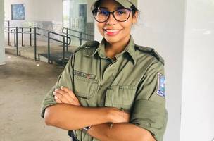 Soldado da Polícia Militar do Piauí, Isabele Moreira. (Foto: Divulgação/ Ascom)