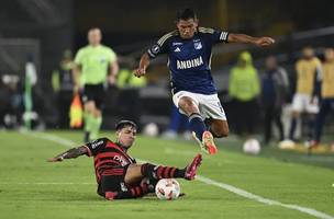 Flamengo não teve uma boa estreia na Libertadores 2024. (Foto: RAUL ARBOLEDA / AFP)